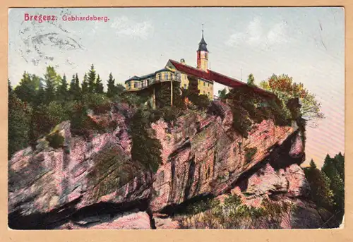 AK Bregenz, Gebhardsberg, gel. 1914