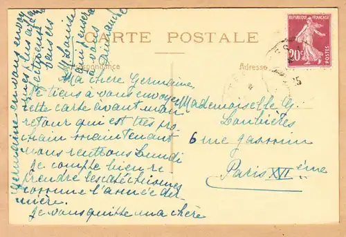CPA Poissonsy, Vue sur le bras Migneaux, englout. 1925