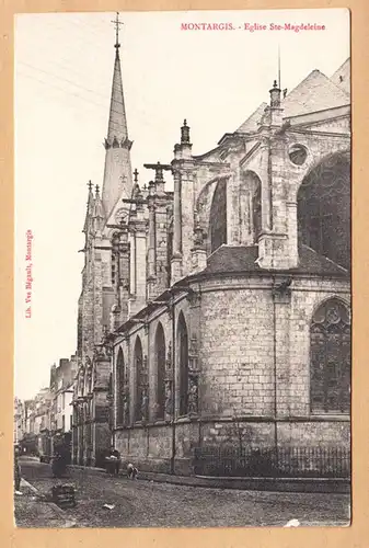 CPA Montargis, Eglise Sainte Madeleine, engl. 1904