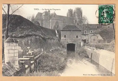 CPA Toul, La Sortie de l'Ingressin, engloutissant 1908