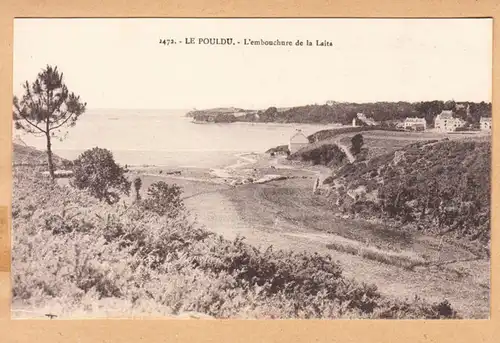 CPA Le Pouldu, L'embouchure de la Laita, ungel.