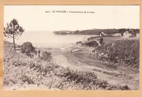 CPA Le Pouldu, L'embouchure de la Laita, unhl.