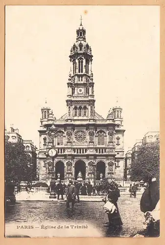 CPA Paris, Eglise de la Trinite, gel. 1917