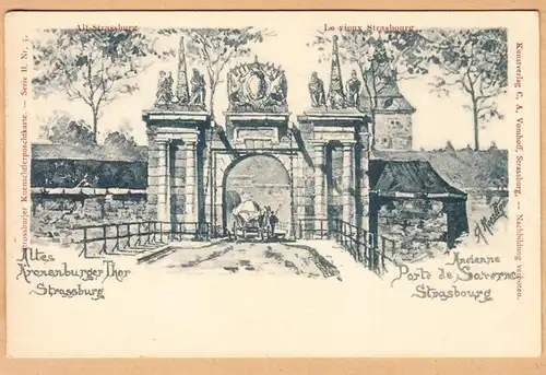 CPA Strasbourg, Ancienne, Porte de Saverne, ungel.