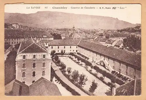 CPA Chambery, Caserne de Cavalerie, engl. 1918