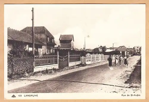 CPA Langrune, rue de Saint Aubin, ohnl.