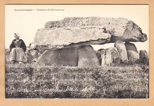 CPA Locmariaquer, Dolmen de Kerveresse, ungel.