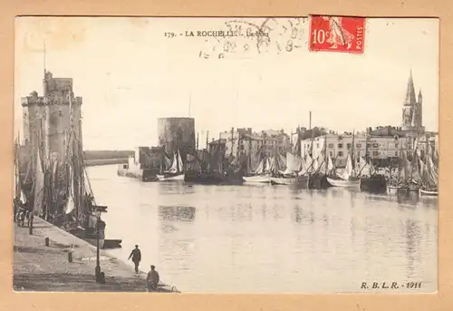 CPA La Rochelle, Le Port, gel. 1911