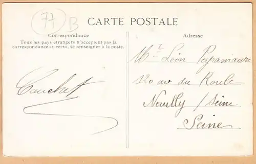 CPA Foret de Fontainebleau, Croix d'Augas, gel. 1909
