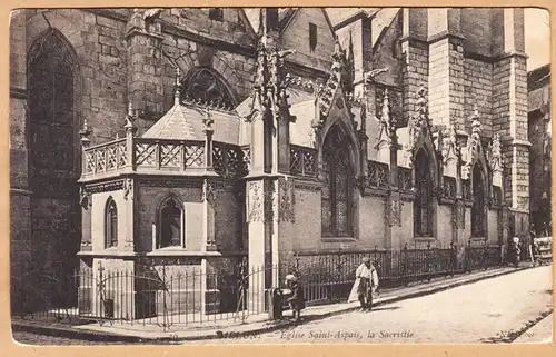 CPA Melun, Eglise Saint Aspais, gel. 1905