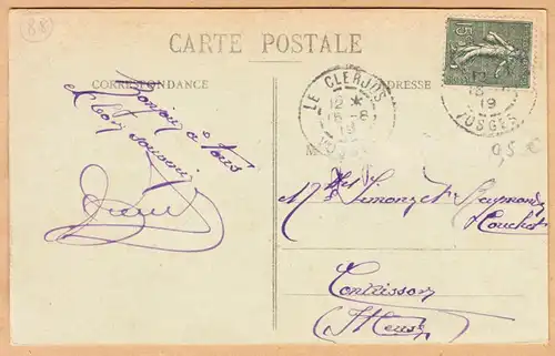 CPA Vosges Pittoresques, Un Coin du Lac Blanc, gel. 1919
