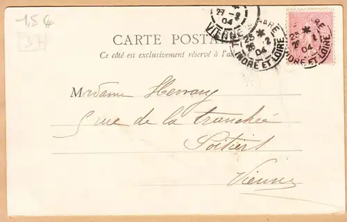 CPA Tours, Chateau de Villendry, gel. 1904