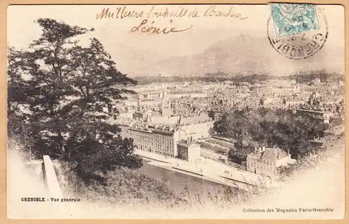 CPA Grenoble, Vue generale, gel. 1904