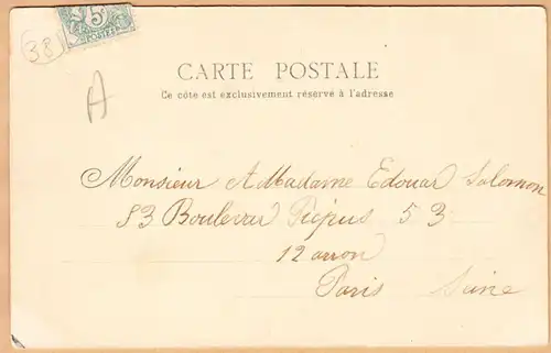CPA Grenoble, Vue generale, gel. 1904