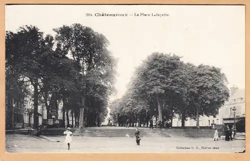 CPA Chateauroux, La Place Lafayette, ungel.