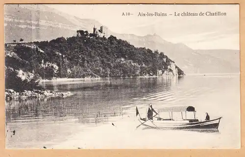 CPA Aix les Bains, Le chateau de Chatillon, gel. 1909