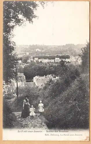 CPA La Ferte sous Jouarre, La Ferte-sous-Jouarre. Sentier des Bondons, gel.