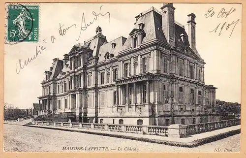 CPA Maisons-Laffitte, Le Chateau, gel. 1907