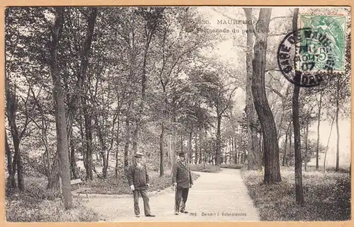 CPA Maubeuge, Promenade du petit Bois, gel. 1907