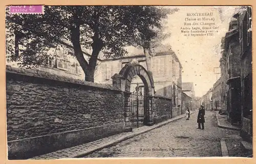 CPA Montereau, rue des Changes, en 1934
