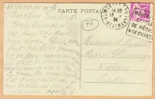 CPA Montereau, Rue des Changes, gel. 1934