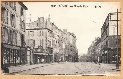 CPA Sevres, Grande Rue, ungel.