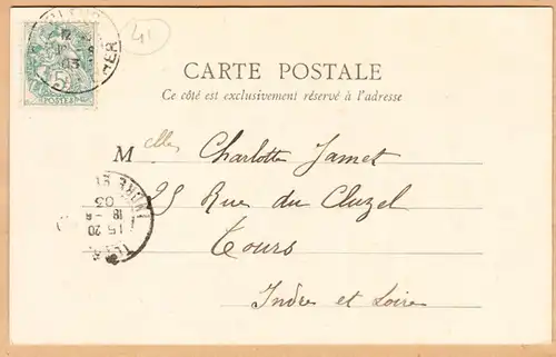 CPA Blois, Vue generale prisse du Chateau, gel. 1903