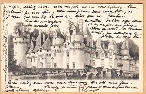 CPA Tours, Chateau d'Usse, gel. 1906