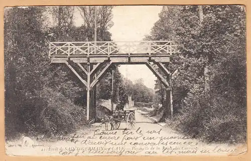 CPA St. Germain en Laye, Passerelle de la Route des Carrieres, ungel.