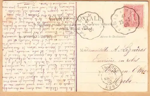CPA Barbizon, L'Avenue, gel. 1905
