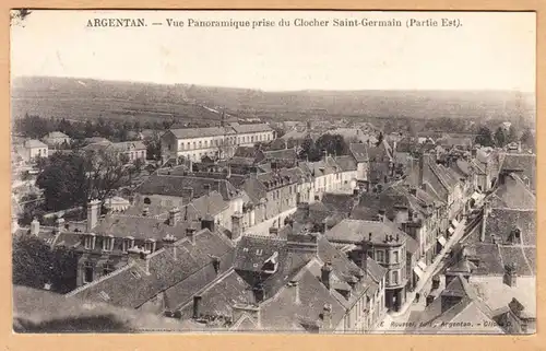 CPA Argentan, Vue Panoramique prisse du Closter saint germain, gel. 1907