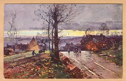 CPA Route de Domfront, engl. 1908