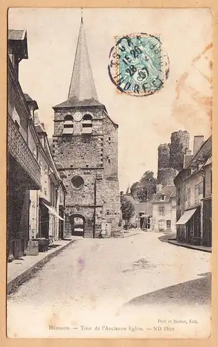 CPA Herisson, Tour de l'Ancienne Eglise, gel. 1907