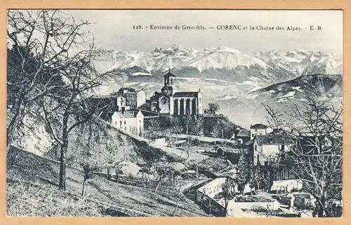 CPA Grenoble, CORENC et la Chaine des Alpes, ohne.