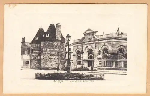 CPA Dieppe, Les deux Tourelles, ungel.
