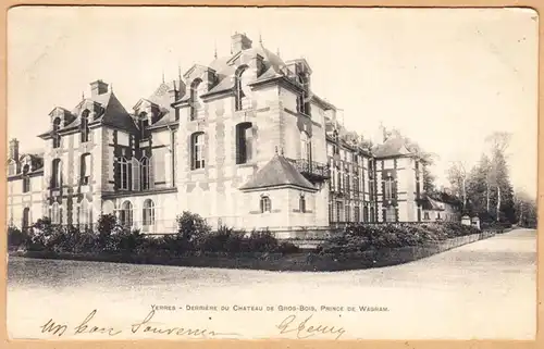 CPA Yerres, Derriere du Chateau de Gros-Bois, gel. 1903