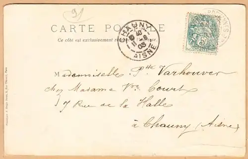 CPA Yerres, Derriere du Chateau de Gros-Bois, gel. 1903