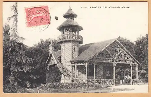 CPA La Rochelle, Chalet de l'Octroi, gel.