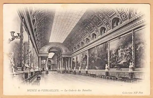 CPA Versailles, La Galerie des Bataille, unliche.