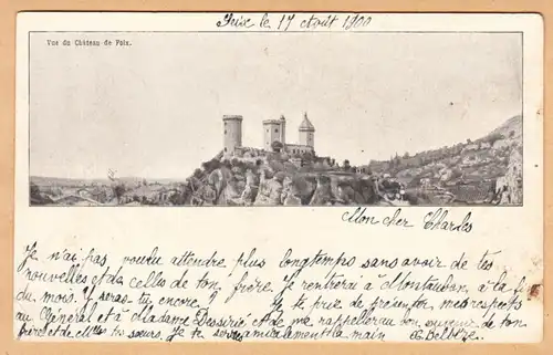 CPA Poix, Vue du Chateau, gel. 1900