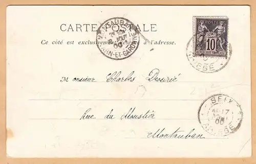 CPA Poix, Vue du Chateau, gel. 1900