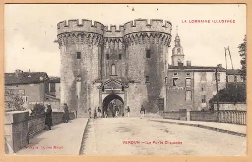 CPA Verdun, La Porte-Chaussee, gel.