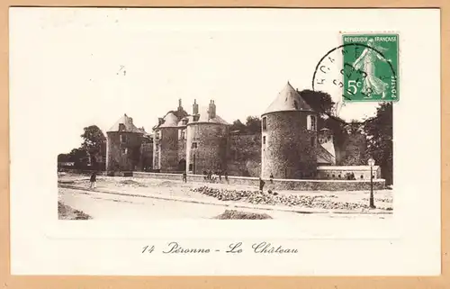 CPA Peronne, Le Chateau, gel.