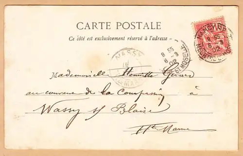 CPA Nancy, Palais de L'Academie, gel. 1902