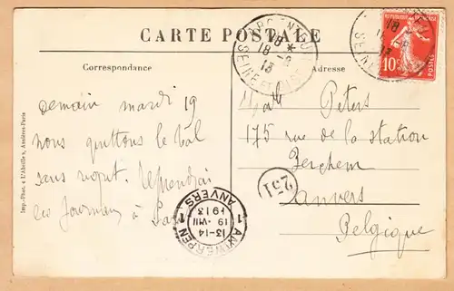 CPA Argenteuil, Chapelle Notre-Dame du Val, gel. 1913