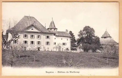 CPA Begnins, Château du Martheray, ohn.