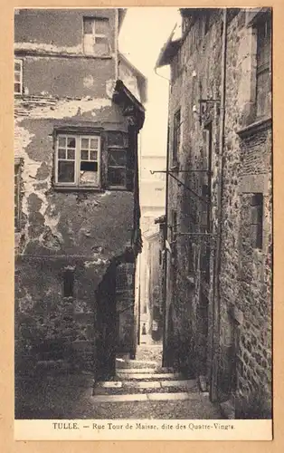 CPA Tulle, Rue de Maisse, dite des Quatre-Vingts, uns.