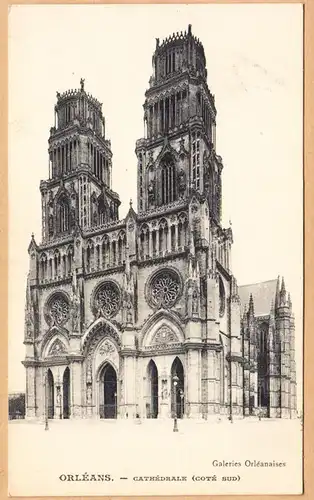 CPA Orleans, Cathedrale, gel. 1913
