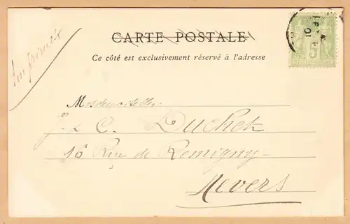 CPA Orleans, Maison d'Agnes Sorel, gel. 1901