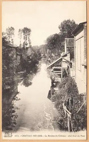 CPA Chateau-Renard, La Rivière du Château, ungel.